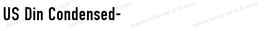 US Din Condensed字体转换